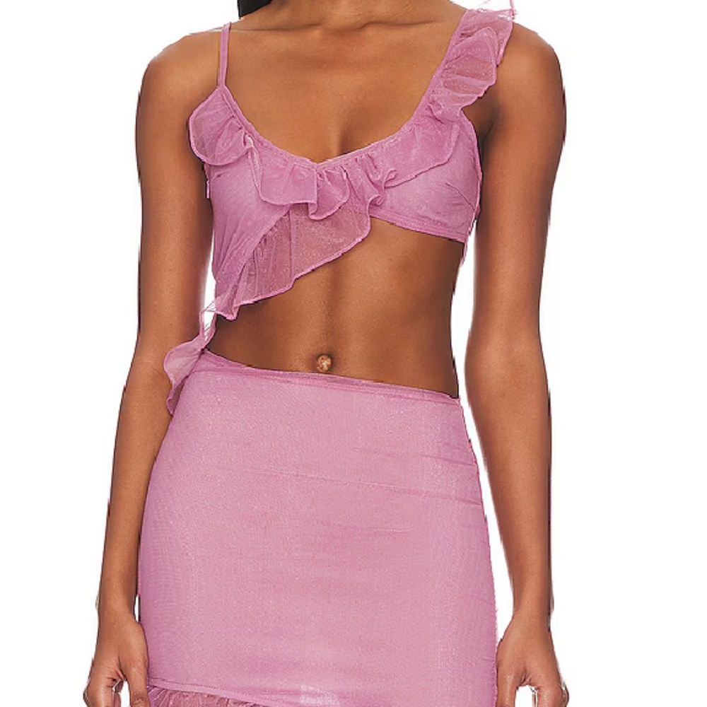 Payton Ruffle Dress in Pink